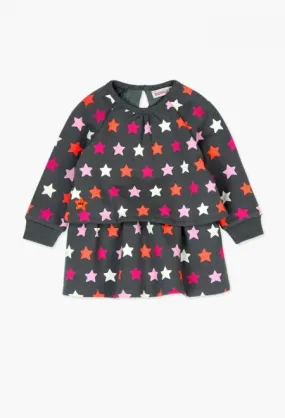 Boboli Dress - Stars on Charcoal