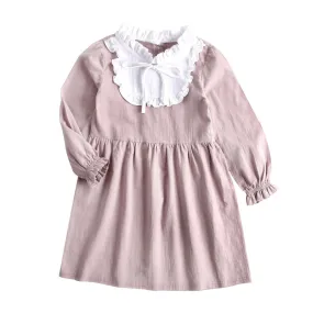 Girls Pink Full Sleeve Dress