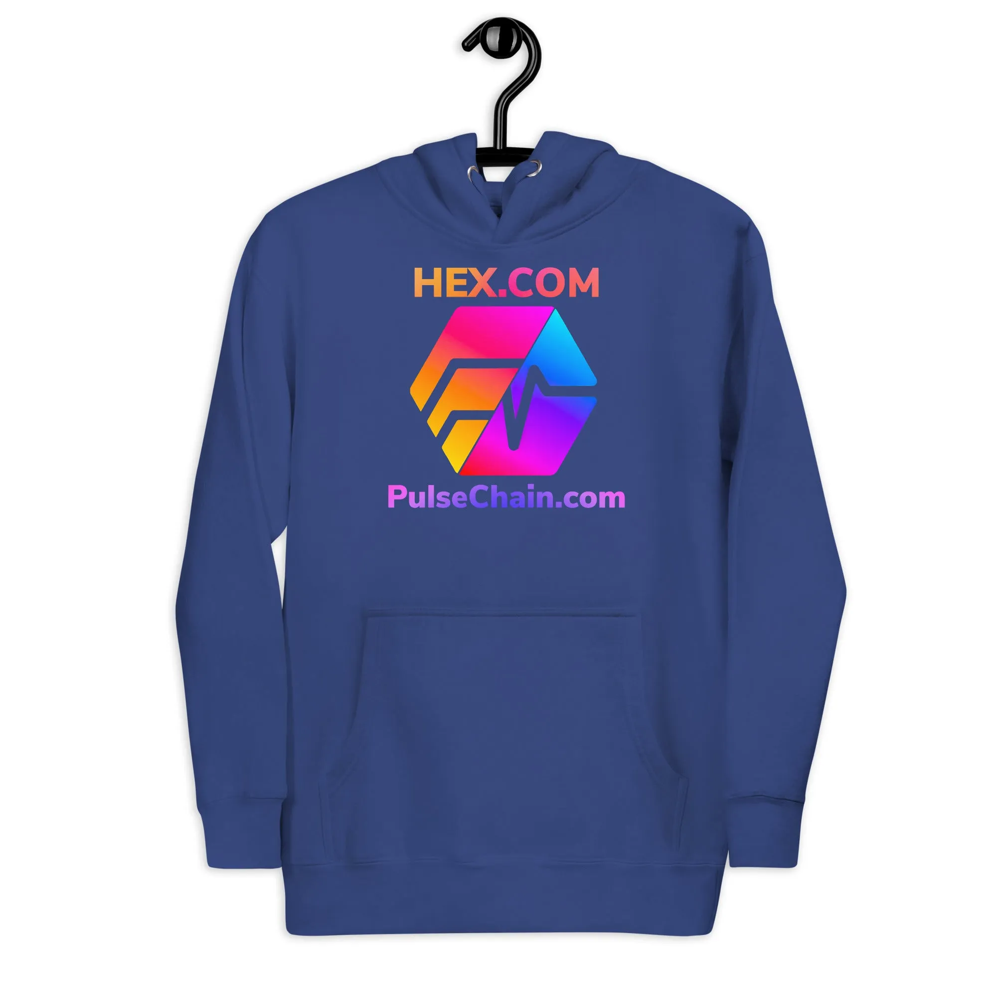 HEX.COM/PulseChain.com Unisex Premium Hoodie